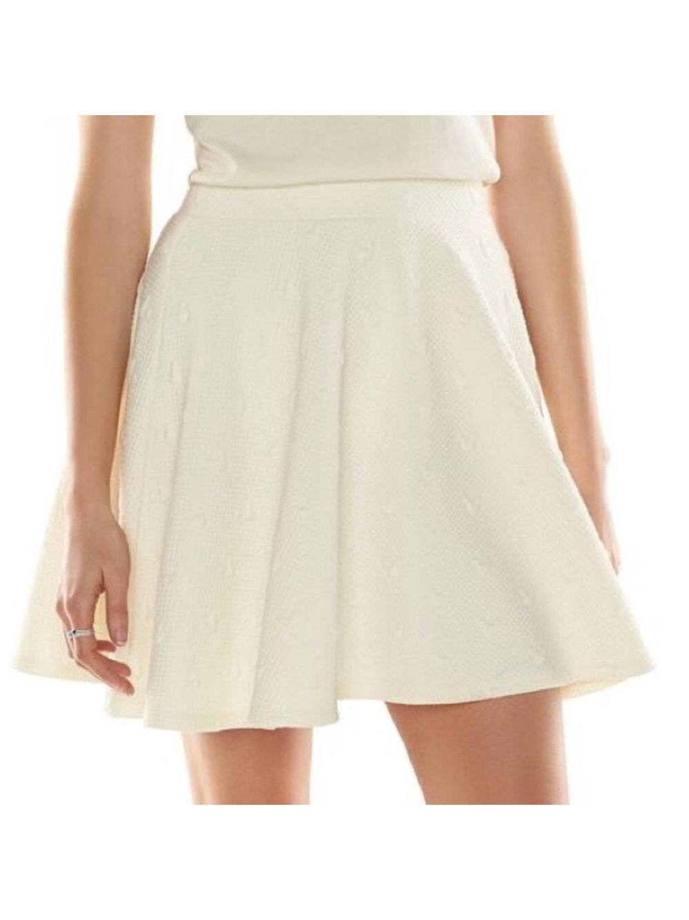 Disney Lauren Conrad Disney Ivory Skater Skirt Size Small